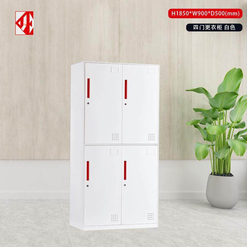 厂家直供白色薄鞋边铁皮更衣柜员工柜宿舍储物浴室更GYG衣箱钢制,淘宝优惠券,粉丝福利购,淘宝优惠卷