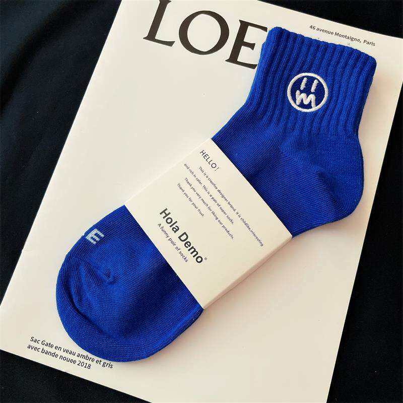 日本MUJ男士短袜纯棉白色袜子吸汗透气男生运动中短筒袜防臭抗菌