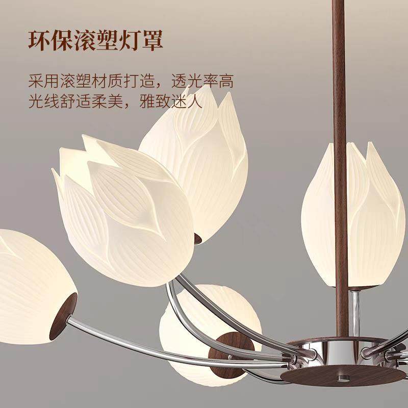 古风创意花吊灯客厅主灯法式复古室房间餐卧厅胡桃色84558护朵眼,淘宝优惠券,粉丝福利购,淘宝优惠卷