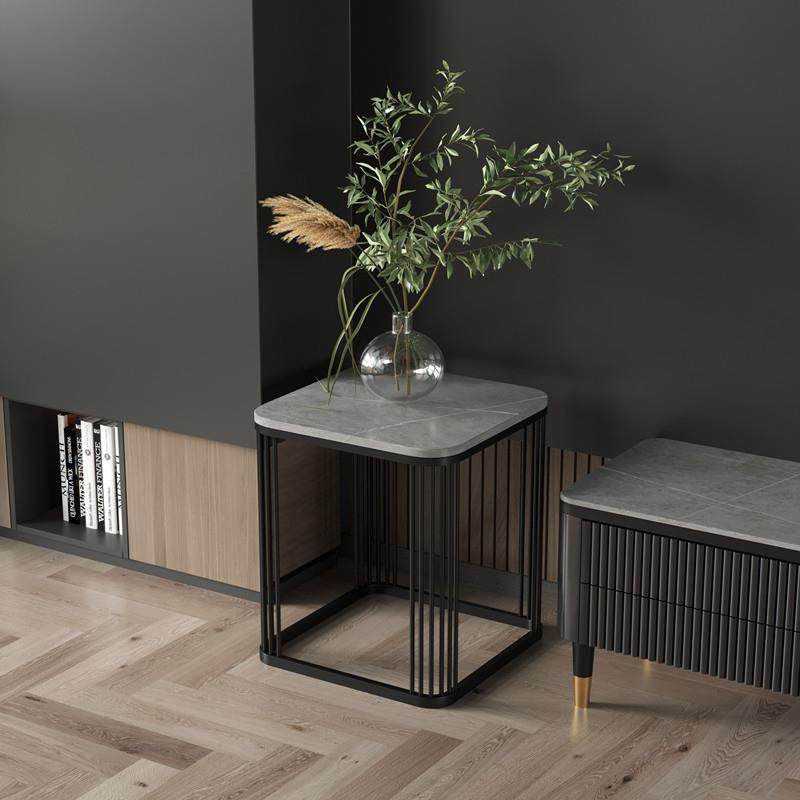 北欧轻奢岩板创意边几简约小茶几现代客厅沙发床头角几阳台方桌子,淘宝优惠券,粉丝福利购,淘宝优惠卷