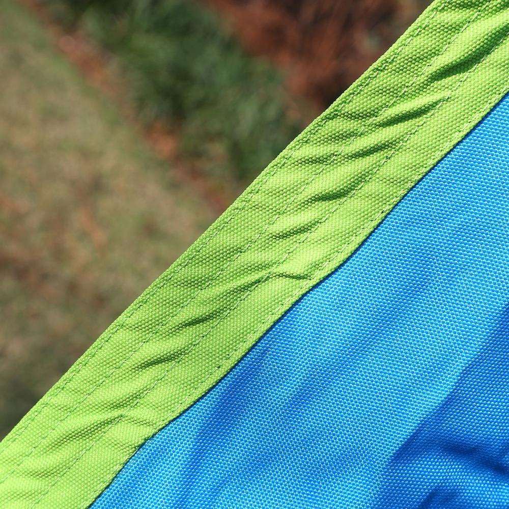 儿童便携式充气秋千吊椅 创意户外懒人吊床 彩色加厚降落伞布床 - 图0