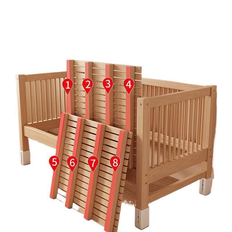 榉木实木儿童拼接床加宽加粗床边带护栏宝宝婴儿床男孩女孩实木床,淘宝优惠券,粉丝福利购,淘宝优惠卷