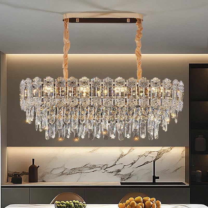 轻奢水晶灯具现代奢华大气客厅主灯主卧室房间灯法式百搭餐厅吊灯 - 图2