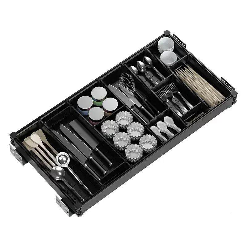 厨房橱柜拉篮抽屉式调碗柜碗碟架收纳双层太铝84抽中抽空新味置物,淘宝优惠券,粉丝福利购,淘宝优惠卷