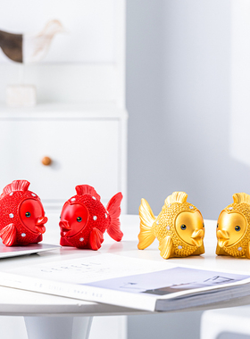 年年有鱼欧式摆件创意家居装饰品客厅酒柜电视柜R摆件乔迁新居送