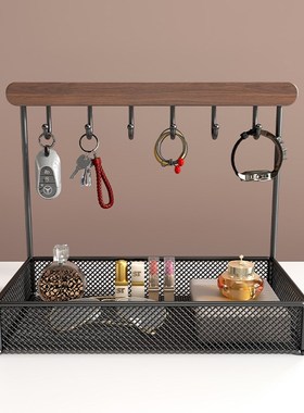 入户进门口挂钥匙置n物架创意玄关收纳摆件高级家居好物客厅装饰