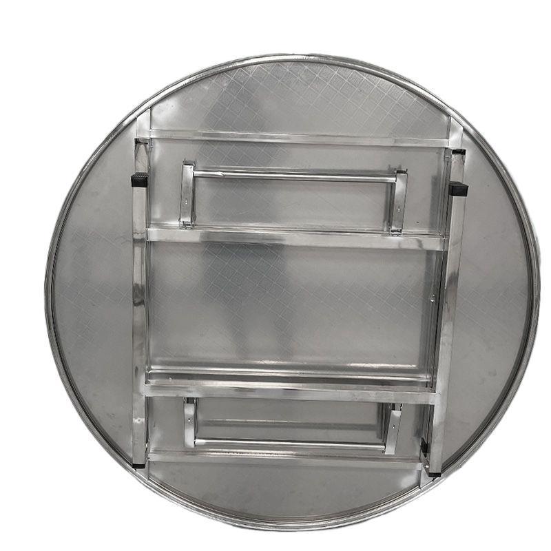 无加厚不锈钢折叠圆桌QSO子饭店大排档摆流磁水席摊用户外家圆形 - 图3