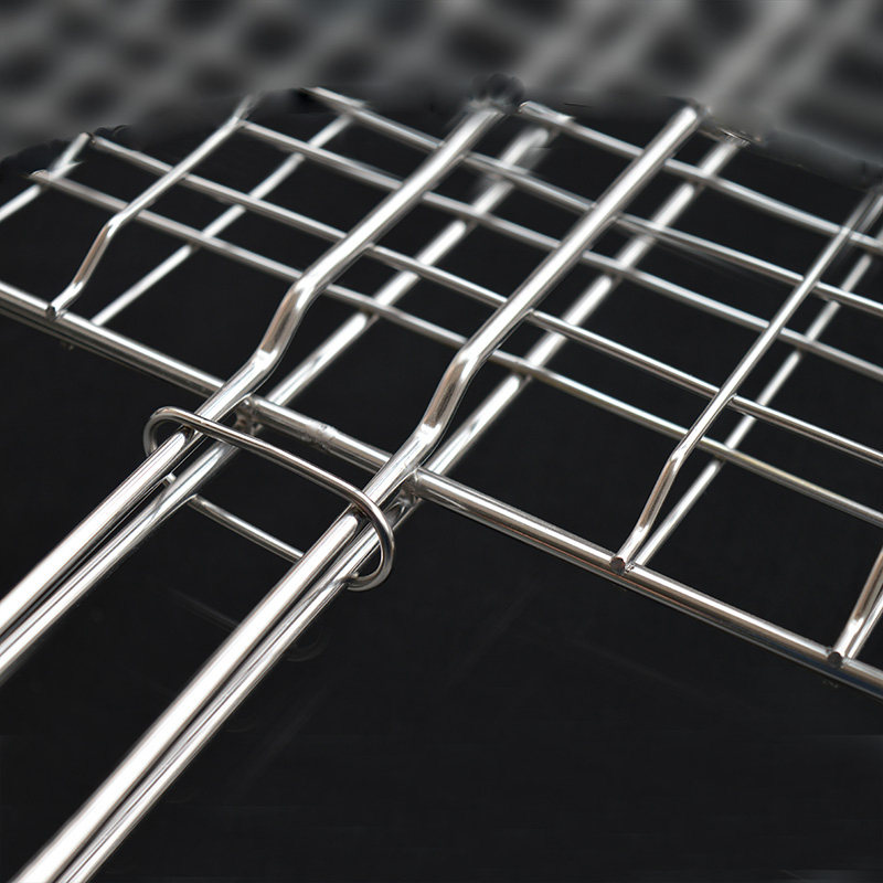 烧烤炉专用烧烤网夹烤鱼夹子商用加粗不锈钢竖条网格拍子大号工具,淘宝优惠券,粉丝福利购,淘宝优惠卷