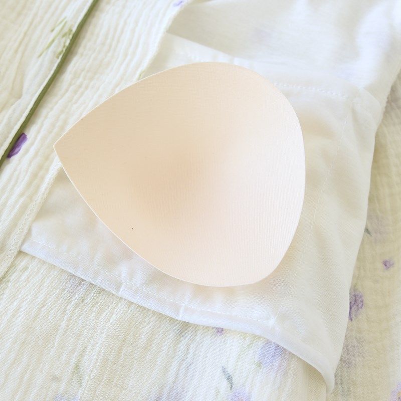 带胸垫免文胸婴儿纯棉双层纱布睡衣女春秋夏季薄款长袖长裤家居服,淘宝优惠券,粉丝福利购,淘宝优惠卷