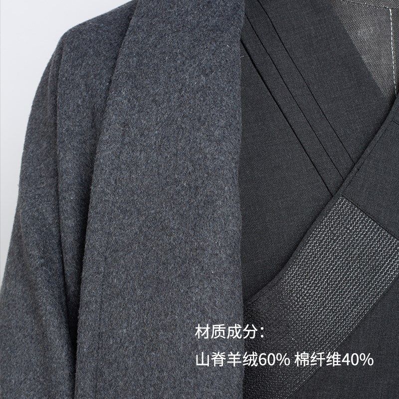 僧服秋冬款冬季羊绒大衣外套2024新款大码宽松棉衣袄复古中式保暖,淘宝优惠券,粉丝福利购,淘宝优惠卷