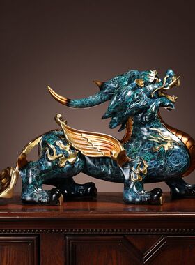 招财貔貅摆件全铜皮丘家居店铺办公室装饰开业礼品