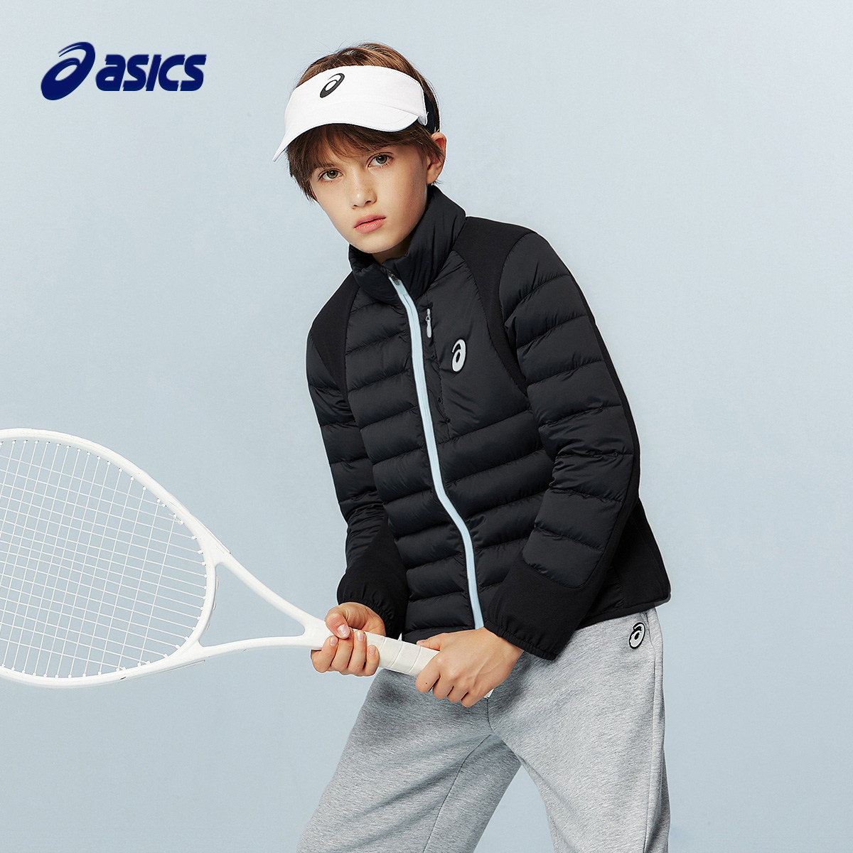 ASICS/亚瑟士儿童25年新款拼接弹力羽绒外套轻量保暖百搭防泼水,淘宝优惠券,粉丝福利购,淘宝优惠卷
