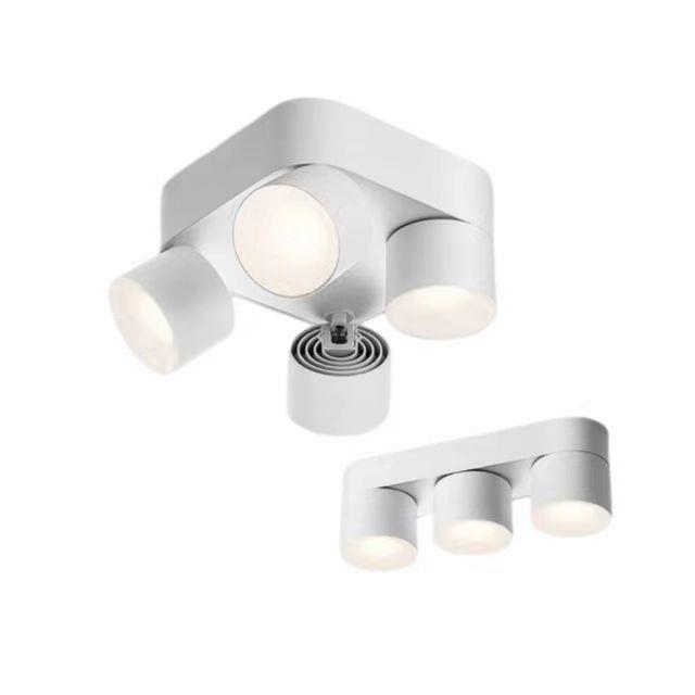 Folding adjustable angle surface mounted downlight anti-glare bold lamp ceiling without main light living room lighting without opening punch spotlight