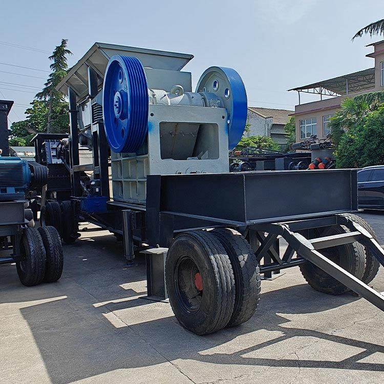 移动颚式破碎机油电两用鄂破建筑垃圾粉碎机石头花岗岩制砂机,淘宝优惠券,粉丝福利购,淘宝优惠卷