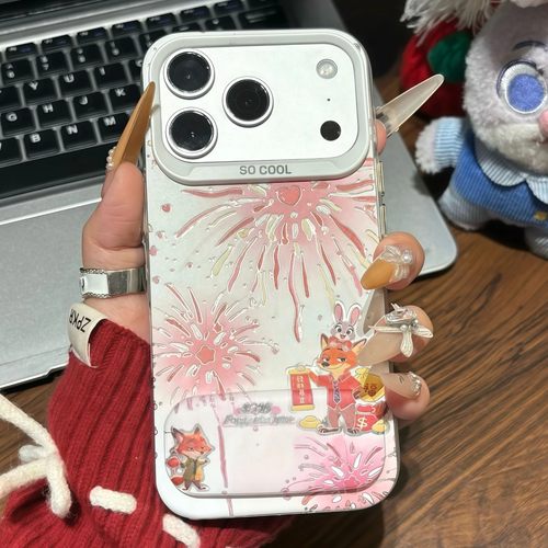 尼克朱迪烟花手机壳realme真我neo7turbo适用情侣gtneo6se动物城7pro一对gt5可爱2t真我13卡通12pro+男11v60 - 图2