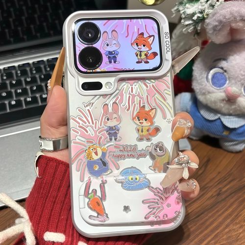 尼克朱迪烟花手机壳realme真我neo7turbo适用情侣gtneo6se动物城7pro一对gt5可爱2t真我13卡通12pro+男11v60 - 图3