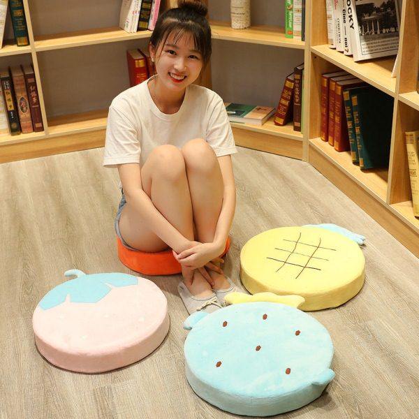 可爱圆形蒲团榻榻米坐垫学生宿舍办公室飘窗阳台地板上懒人椅子垫,淘宝优惠券,粉丝福利购,淘宝优惠卷