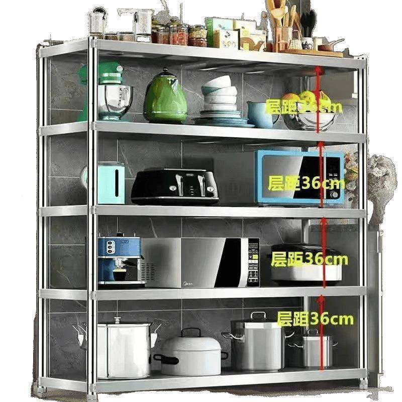 厨房落地多层架收纳货架微波鹫甩实力炉烤箱家用五物架层储子不锈,淘宝优惠券,粉丝福利购,淘宝优惠卷