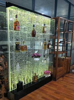 字画水幕墙麦太保流水亚屏风隔断公司家用德入客餐厅户克力创意气