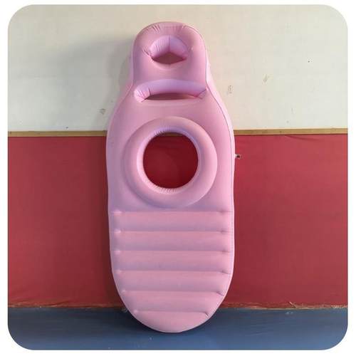 充气孕垫环保PVC妇孕床垫垫趴凹型植绒加厚室内户外通YH-1009用垫 - 图0