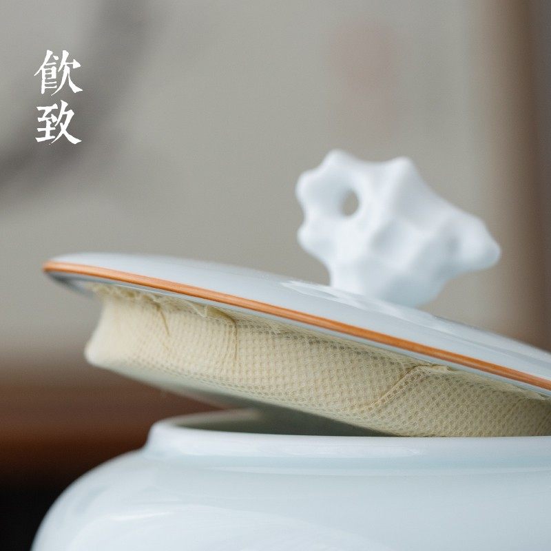 饮致陶瓷茶叶罐密封罐大号一斤装储物存茶罐子礼盒空罐普洱醒茶罐,淘宝优惠券,粉丝福利购,淘宝优惠卷