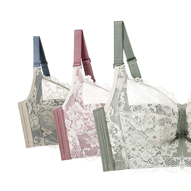 全罩杯女士聚拢防下垂薄款大胸显小文胸收副乳大码胖mm无钢圈内衣,淘宝优惠券,粉丝福利购,淘宝优惠卷