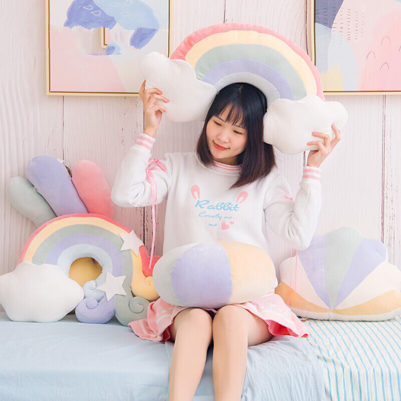 Duck Duck creative cartoon pillow sofa cushion office student bedroom bay window cushion car waist cushion