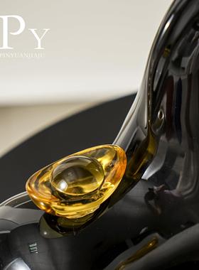 马上有钱酒柜陶瓷摆饰客厅乔迁送人餐柜展示柜大气礼物工艺礼品摆