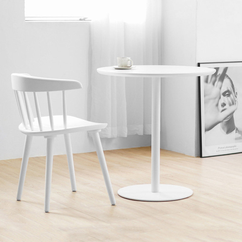 圆桌子简约现接待休闲桌椅洽谈桌奶茶咖啡店白色餐桌阳台小茶几,淘宝优惠券,粉丝福利购,淘宝优惠卷