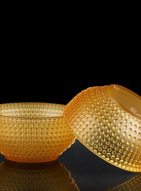 全铜琉璃供佛碗斋碗油碗金饭碗家用供奉素菜饭碗聚宝盆供七宝