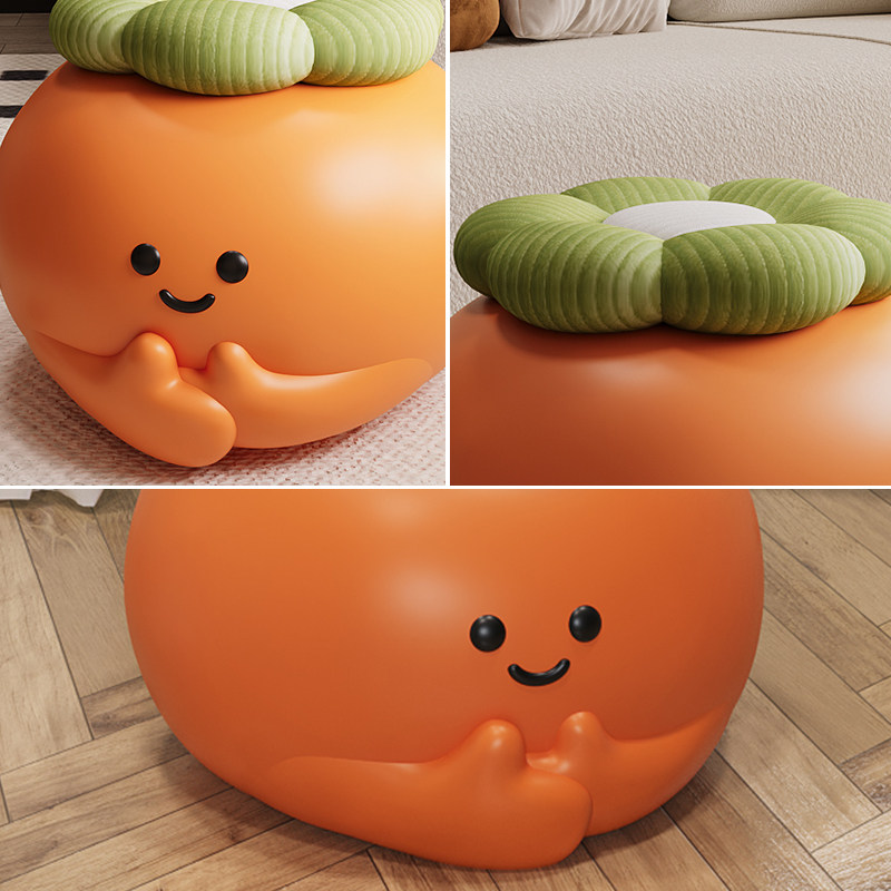 柿子存钱罐落地摆件客厅家居装饰品儿童门口换鞋凳新房子乔迁礼物,淘宝优惠券,粉丝福利购,淘宝优惠卷