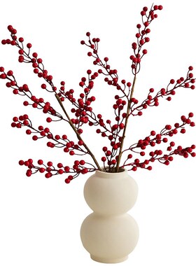 北欧高颜值陶瓷花瓶家居客厅干花插花大口径花瓶上档次装饰品摆件