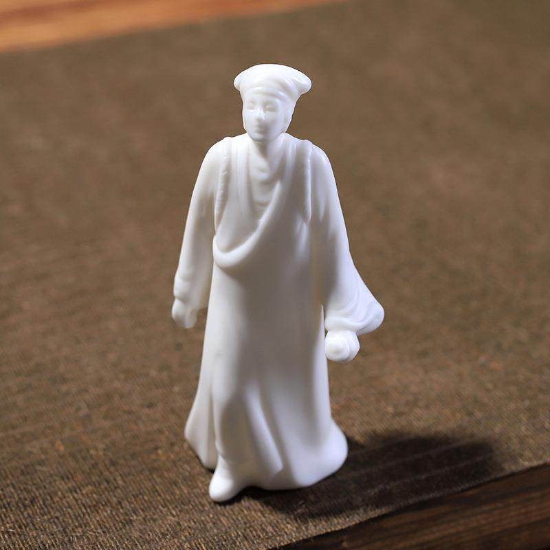 陶瓷书生仿古摆件禅意人物客厅家居书房办公室桌面玄关装饰品,淘宝优惠券,粉丝福利购,淘宝优惠卷