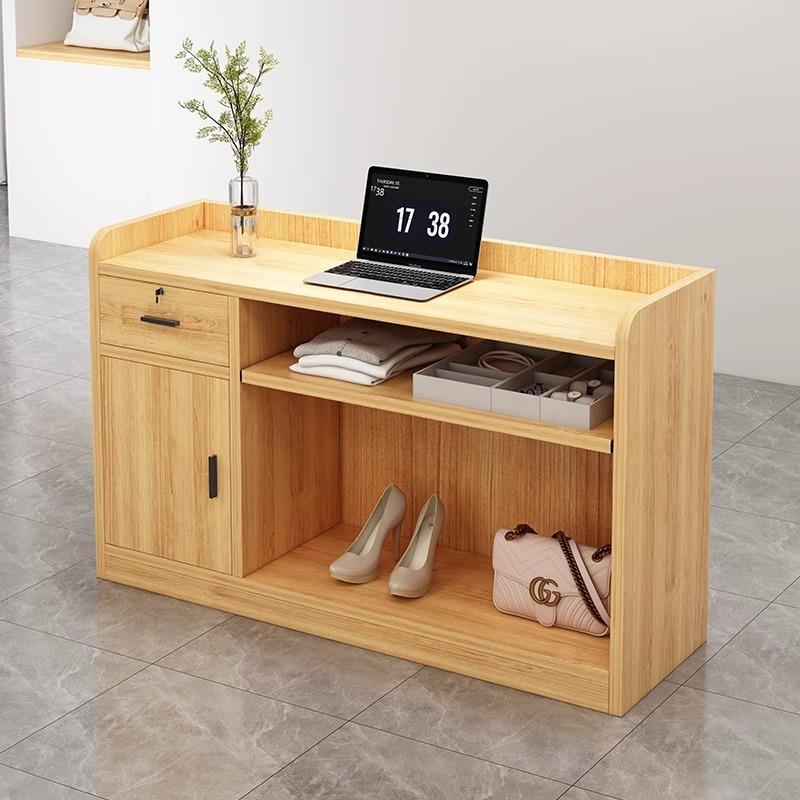 收银台柜台简约现代小型服装店便利店母婴店店铺吧台桌前台接待台 - 图2