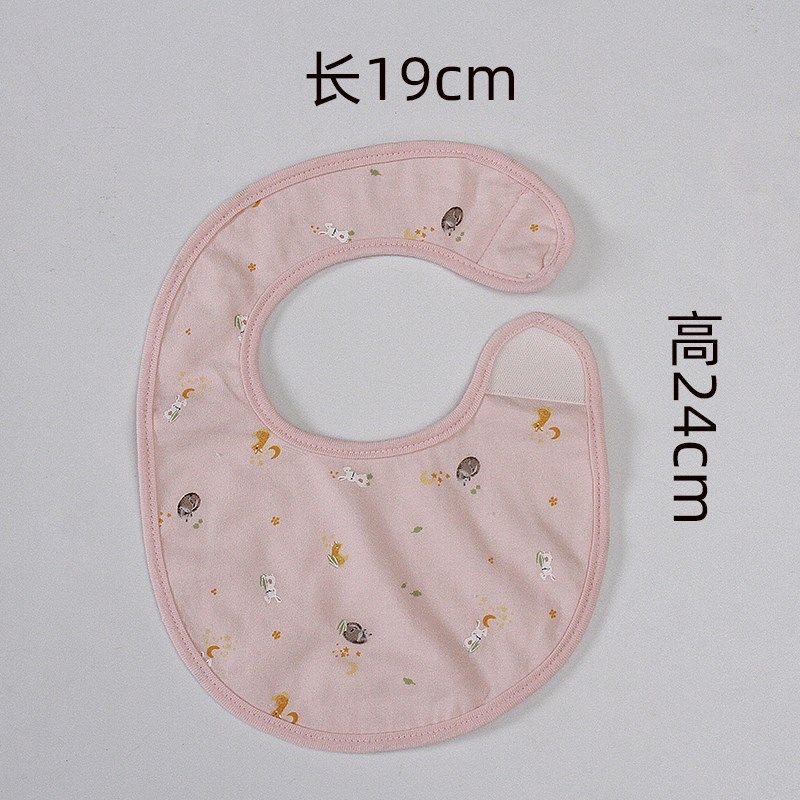 外贸围嘴夏季薄款儿童饭兜防吐奶口水巾纯棉a类新生婴儿l夏天围兜 - 图0