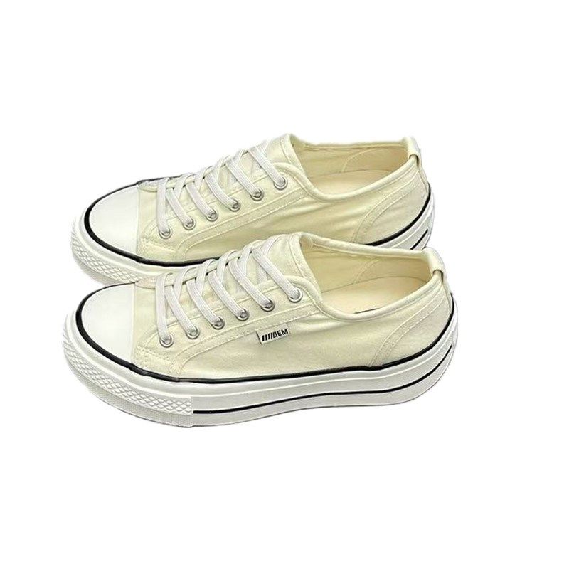 懒人一脚蹬帆布鞋女2025春新款厚底休闲百搭透气软底舒适运动板鞋,淘宝优惠券,粉丝福利购,淘宝优惠卷