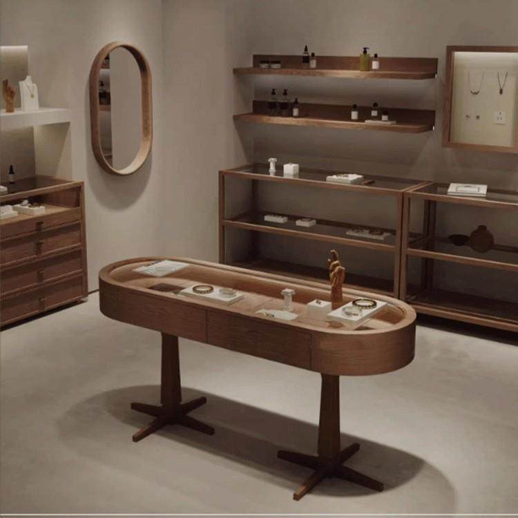 珠宝陈列柜子时尚复古椭圆展示柜饰品首饰银饰柜中岛精品柜台斗柜,淘宝优惠券,粉丝福利购,淘宝优惠卷