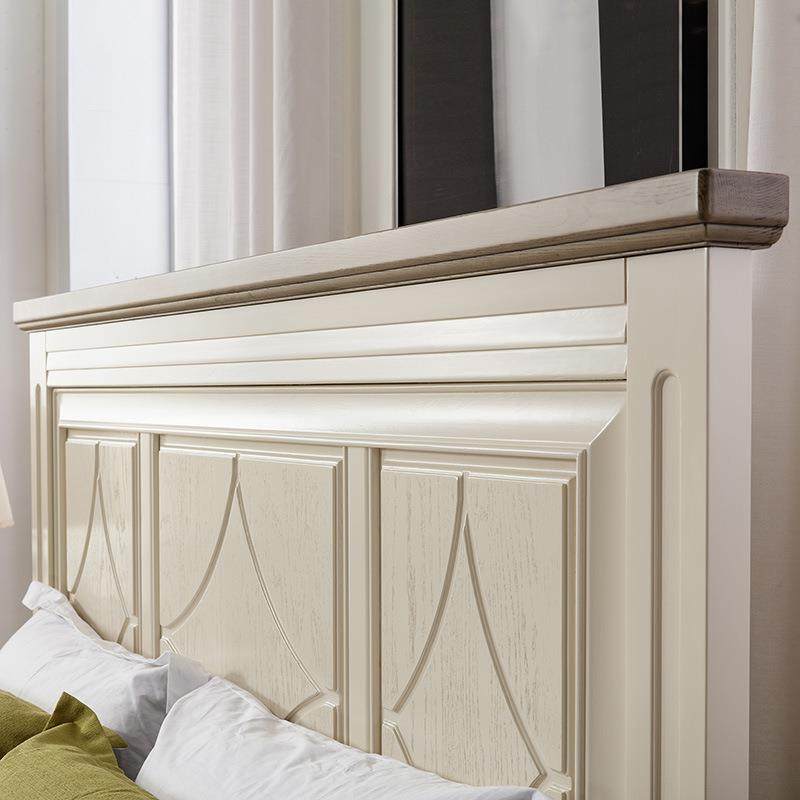 美式实木床现代简约白色法式全实木公主卧室双人床1m81.5复古轻奢,淘宝优惠券,粉丝福利购,淘宝优惠卷