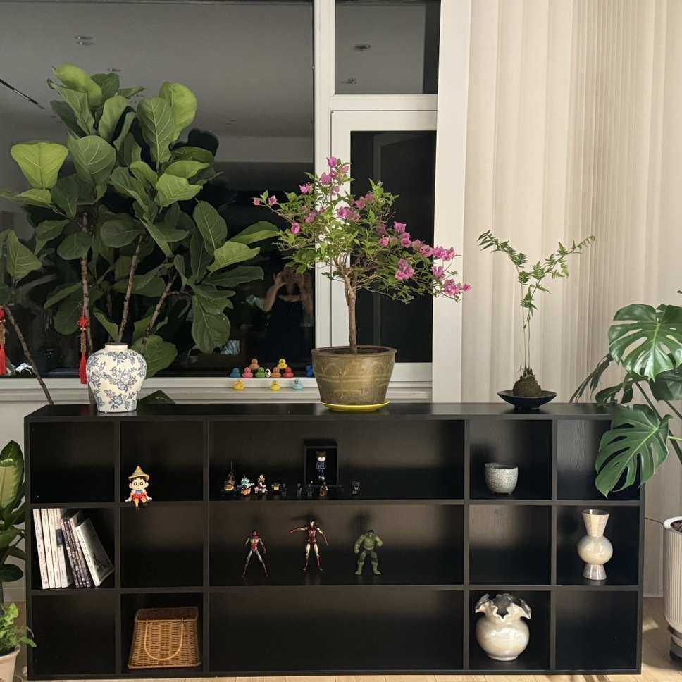 黑色格子柜实木卡座储物柜自由组合儿童收纳矮落地书柜客厅置物&Z,淘宝优惠券,粉丝福利购,淘宝优惠卷