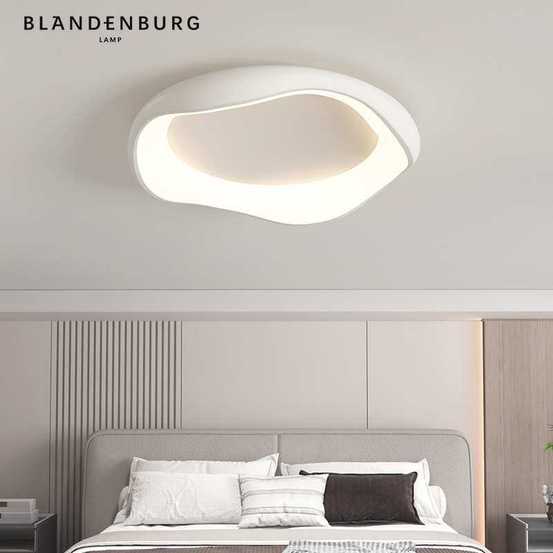 圆形护眼吸顶灯极简现代创意北欧卧室灯饰奶油风法式温馨房间灯具,淘宝优惠券,粉丝福利购,淘宝优惠卷