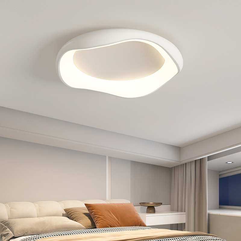 圆形护眼吸顶灯极简现代创意北欧卧室灯饰奶油风法式温馨房间灯具,淘宝优惠券,粉丝福利购,淘宝优惠卷