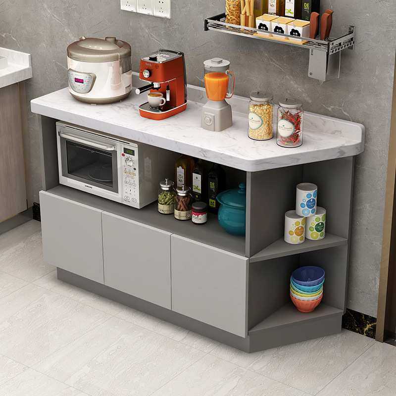 厨房大理石橱柜餐边柜储物柜灶台碗柜多功能置物收纳柜中岛台切菜,淘宝优惠券,粉丝福利购,淘宝优惠卷