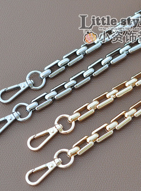 小资饰带工字链不易掉p色锌合金链子金属链包链包带配件链条1cm宽