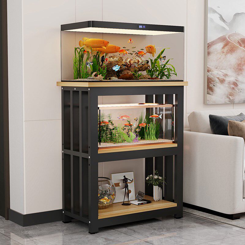 简易家用铁艺鱼缸架底柜客厅水族箱鱼缸底座柜多层鱼缸柜置物架子,淘宝优惠券,粉丝福利购,淘宝优惠卷