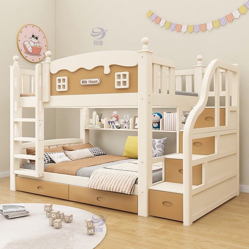 加粗实木上下床成人两层床子母床上下铺床儿童高低床双层床母子床,淘宝优惠券,粉丝福利购,淘宝优惠卷
