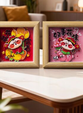 新中式摆台创意想开了玄关