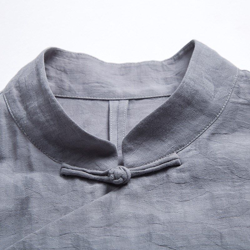 春秋季新款茶禅服中国风男装棉麻新中式七分袖唐装衬衫斜襟上衣男,淘宝优惠券,粉丝福利购,淘宝优惠卷