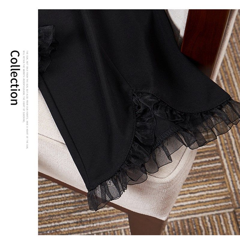 300斤特大码七分微喇裤女夏胖mm200高腰薄款显瘦蕾丝九分休闲裤子,淘宝优惠券,粉丝福利购,淘宝优惠卷