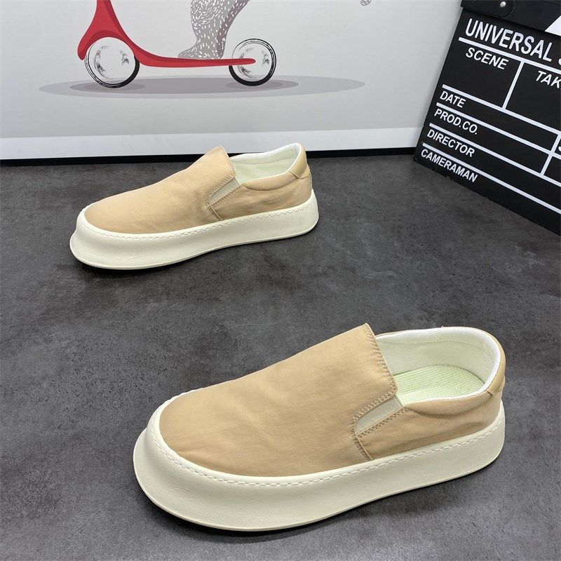 懒人鞋男2024夏季新款休闲板鞋男款开车鞋厚底一脚蹬帆布鞋男透气,淘宝优惠券,粉丝福利购,淘宝优惠卷