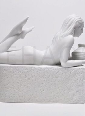 座创意！雕塑摆件陶瓷出口陶瓷纯白色座星北欧礼品十二星座水瓶